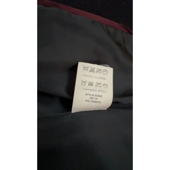 J. Crew Navy Wool PeaCoat Stadium Cloth by Nello Gori SZ: 0P - Picture 7 of 12